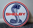 New ListingVintage Ford Shelby Porcelain Metal Gas Oil Sign Service Station Pump Dealer Ad