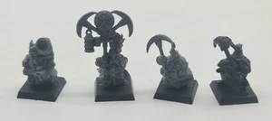 4x Miners Dwarfs Command Champion Warhammer Fantasy Enano Berkwerker - Imagen 1 de 2