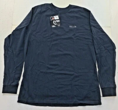 Sullen Art Collective Long Sleeve T-shirt Basic Logo Navy Sizes M to 5XL - Image 1 of 4