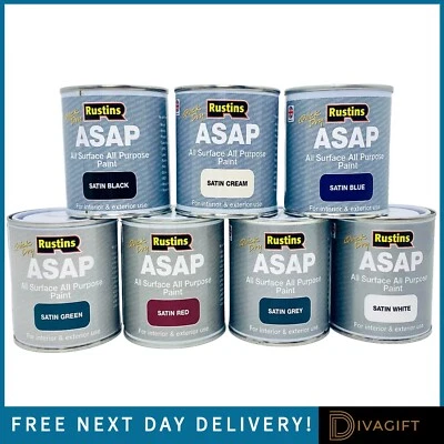 RUSTINS ASAP VERNICE SATINATA PER TUTTI GLI USI TUTTE LE SUPERFICI TUTTI I COLORI E MISURE NUOVA - Immagine 1 di 4
