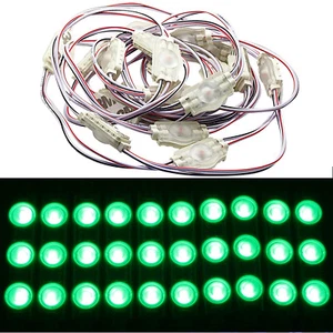 20X LED 1X Cadena Módulo Verde 12V Impermeable Werbetechnik Werbe Iluminación - Imagen 1 de 3