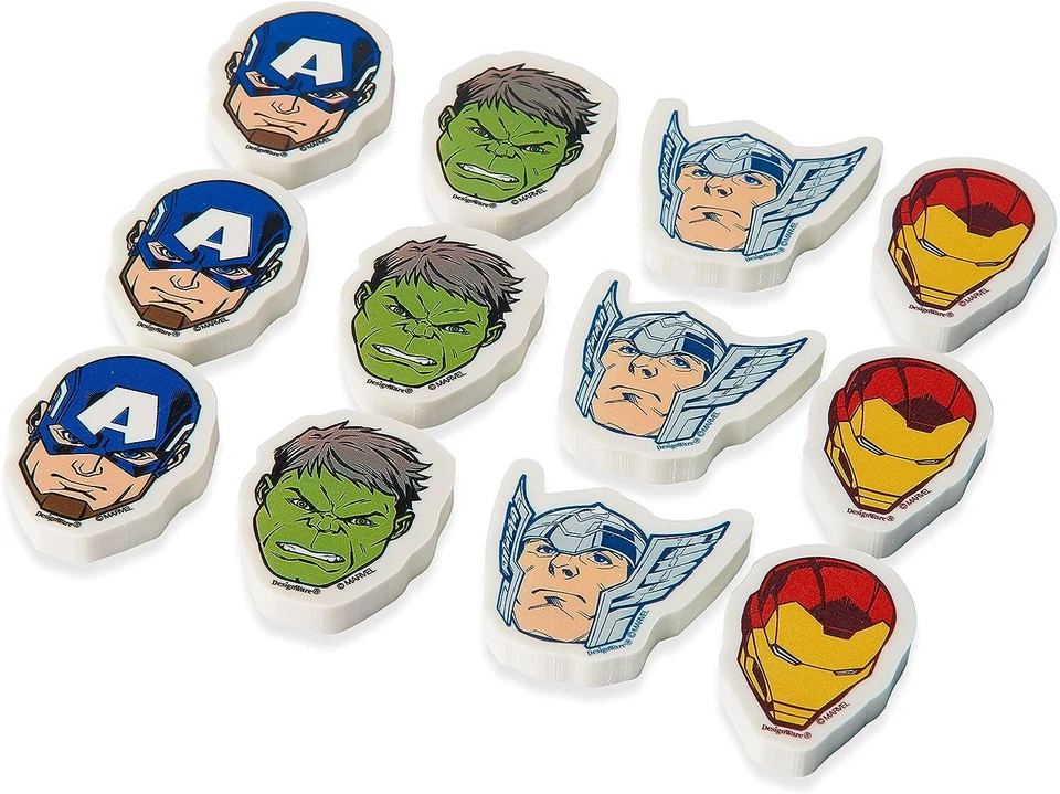 Mini gomas de borrar Epic Avengers Marvel superhéroe niños fiesta de cumpleaños favor juguete Foto 1 de 1