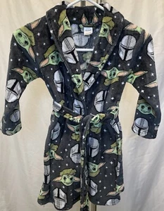 Star Wars Robe Kids XS 4/5 Yoda Grey Tie Waist - Picture 1 of 7