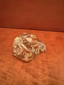 VINTAGE Val Saint Lamberts Iceberg Crystal Paperweight Signed - Picture 1 of 5