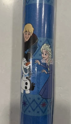 Hallmark Disney Frozen Olaf Elsa Anna 20sq ft NEW Wrapping Paper Blue - Image 1 of 4