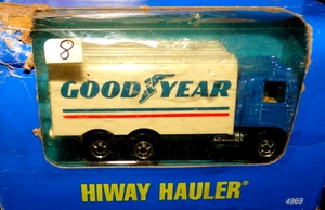 Vintage Hot Wheels BW Era HiWay Hauler Goodyear model blue excellent  NIP sealed - Picture 1 of 3