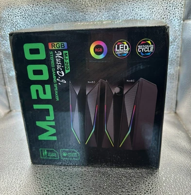 RGB Stereo Gaming Speackers, Music D.J MJ-200 - Image 1 of 4