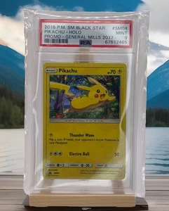 2016 Pokemon Sun And Moon Pikachu #sm04 Pikachu Holographic General Mills PSA 9 - Picture 1 of 2