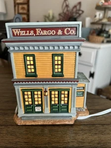 Department Dept 56 Profiles 2002 Wells Fargo Historic Office LE With Light - Picture 1 of 5