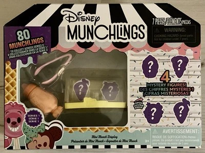 Disney Munchlings Scented Mini Munch Display Playset [4  Figures!] Series 1 BNIB - Image 1 of 4