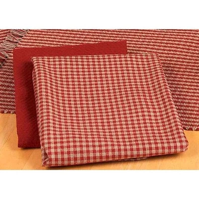 Juego de 6 toallas rojas Home Collection by Raghu Newbury Gingham Barn, 18 por 28" Foto 1 de 3