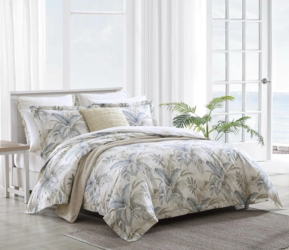 Juego de edredón Tommy Bahama Bakers Bluff azul algodón 3 piezas  Foto 1 de 4