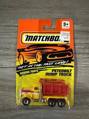 Camión de volteo Matchbox Peterbilt 1993 #30 piezas móviles nuevo en paquete Foto 1 de 4