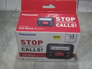 Przycisk bloku połączeń Panasonic KX-TG3101B Stop Robocalls Blok telemarketera Czarny - Zdjęcie 1 z 6
