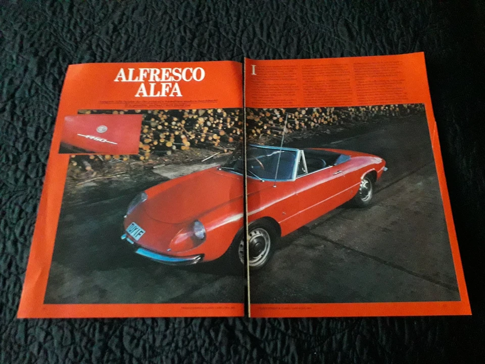 Alfa Romeo Giulia Spider 1962 - Artículo original de revista de 4 páginas Foto 1 de 1