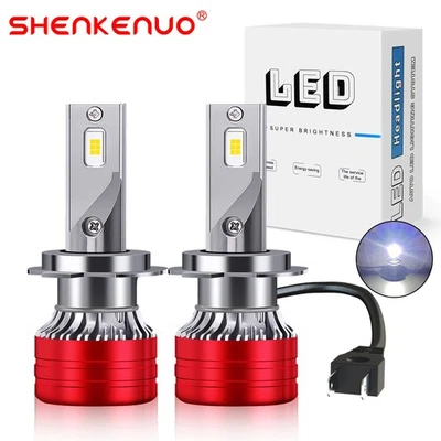 For Honda CBR600RR 2007-2020 - 2x H7 White 6000K LED Headlight Bulbs Upgrade Kit - Image 1 of 4