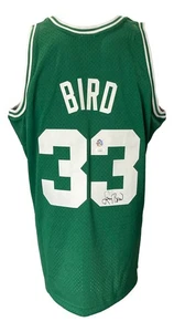 Larry Bird Signed Boston Celtics Green M&N HWC Swingman Jersey Bird+JSA ITP - Picture 1 of 6