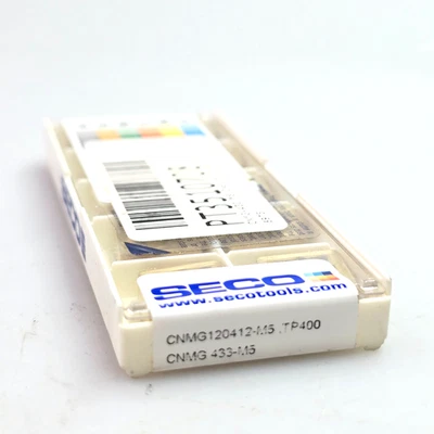 SECO CNMG 433-M5 TP400 CNMG 120412-M5 Carbide Turning Inserts (Box of 10) - Image 1 of 4