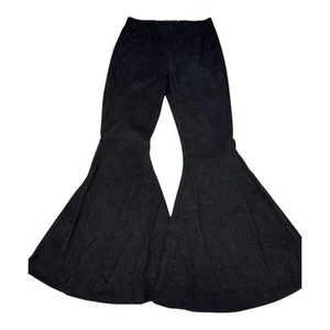 Current Mood Dolls Kill schwarze Cordhose mit Schlagbein Größe Large - Bild 1 von 4