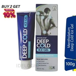 2X 100G Mentolatum Gel Mentolo Ghiaccio Freddo Profondo Rinfrescante Ghiacciato per Comfort Muscolare - Foto 1 di 10