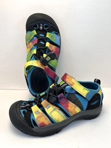 KEEN Unisex Child Newport H2 Closed Toe Water Sandals Rainbow Tie Dye US 1 kids - Picture 1 of 12