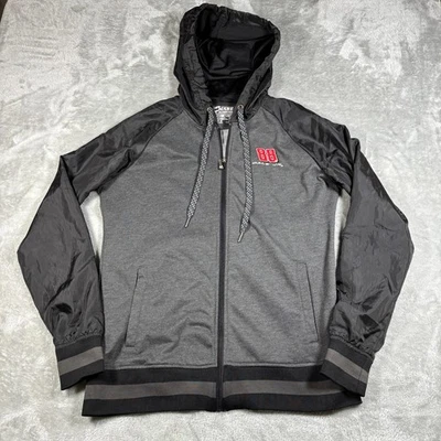 Sudadera con Capucha Dale Earnhardt Jr 88 Para Hombre XXL Gris Negro Chase Authentics Nascar Cremallera Completa Foto 1 de 4