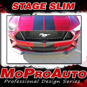 2020 Ford Mustang Racing Stripes 7" STAGE RALLY SLIM Wide Decals Vinyl Graphics - Picture 1 of 11