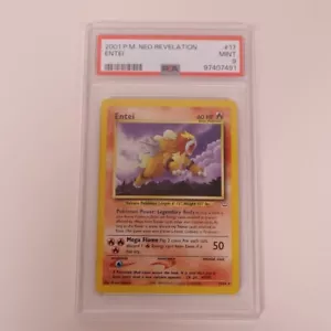 Entei 17/64 PSA 9 Mint 2000 Pokemon TCG Neo Revelation Non Holo Rare Unlimited - Bild 1 von 2