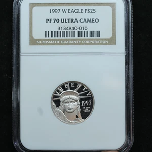 1997-W 1/4 oz $25 Platinum American Eagle Proof Coin NGC PF 70 UCAM - Picture 1 of 5
