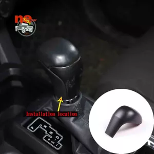 Decorative Matte Black Gear Handle Knob Cover Kits Trim For Toyota Tacoma 16-22 - Imagen 1 de 6