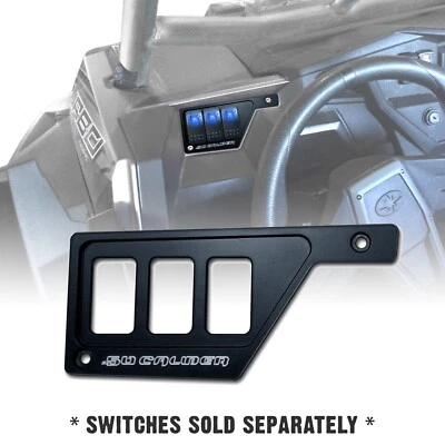 Left Dash Panel Switch Plate Bezel Polaris RZR XP1000 Turbo S 900 Stealth Black - Image 1 of 4