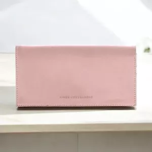 Aimee Kestenberg Marietta Flat Bifold Blush Pink Vegan Leather Wallet - Picture 1 of 3