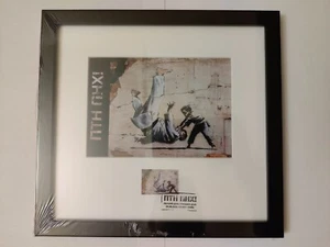 Framed stamp with postcard FCK PTN (ПТН ПНХ!) by Ukrposhta Bansky Ukraine - Picture 1 of 2