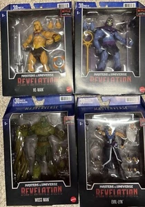 Masters of the Universe Revelation MOTU Wave 1 Set He-man Skeletor Evil Lyn Moss - Imagen 1 de 5