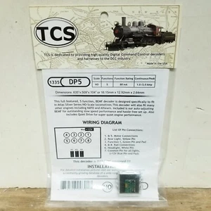 TCS 1335 DP5 5-Function DCC Decoder Direct 8-Pin NMRA Plug On Board Control Only - Picture 1 of 5