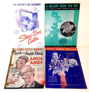4 1930s 40s Sheet Music Lookie Lookie Here Comes Cookie We Mustn't say Goodbye + - Picture 1 of 6