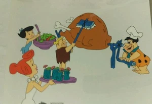 Feuerstein Grill von Hanna-Barbera Limited Edition Sericel - Bild 1 von 6