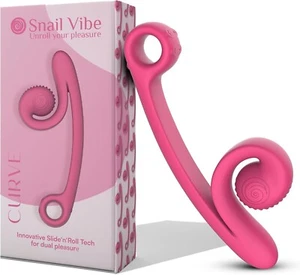 Vagina Clitoral & G-Spot Vibrator Pink color by Snail Vibe Free Shipping - Picture 1 of 8
