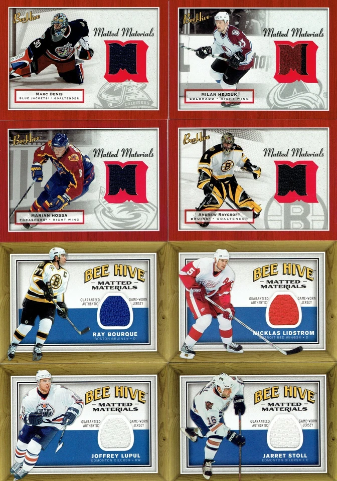 2005-06  Upper Deck Bee Hive Matted Materials Game Worn Jersey  ***YOU PICK*** - Image 1 of 2