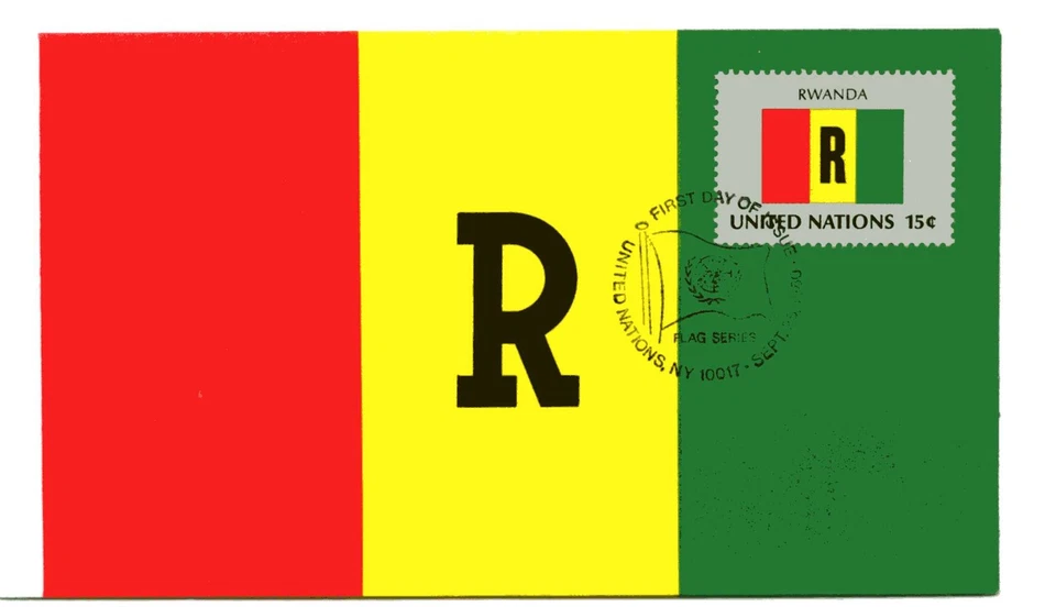 United Nations #339 15c Flag Series 1980, Rwanda, Andrews FDC - Image 1 of 1