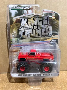 1/64 GREENLIGHT KINGS OF CRUNCH MONSTER TRUCK 86 CHEVROLET SILVERADO NITEMARE II - Picture 1 of 2