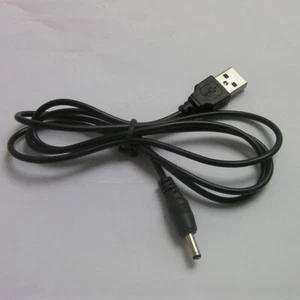 USB Male Plug To DC 3.5mm Jack Male Connector Cable Cord Power 1.5M/4.9Ft - Afbeelding 1 van 11