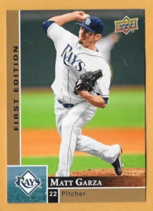 MATT GARZA TAMPA BAY DEVIL RAYS #281 - UPPER DECK FIRST EDITION NM-MT 2009 - Picture 1 of 2