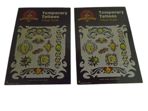 TATUAGGI TEMPORANEI TWEETY BIRD TRIBAL STYLE - LOTTO DI 2 CONFEZIONI -- LOONEY TUNES - Foto 1 di 3