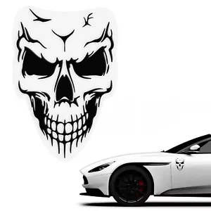 1 x Teschio Teschio Trasparente Vinile Skull Sticker Adesivo Auto Moto Tuning - Foto 1 di 4