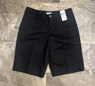 Nuevo con etiquetas Pantalones Cortos Dockers Negros 29x11 - Talla 6 Bermudas Bolsillos tiro Medio 1970 Foto 1 de 4