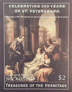MICRONESIA PAINTINGS IN THE HERMITAGE ST PETERSBURG STAMPS IMPERF SS 2004 ART - Picture 1 of 1
