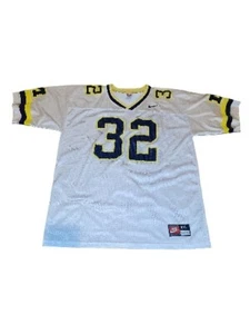 Vintage Michigan Wolverines Nike White XXL Jersey #32  - Bild 1 von 6