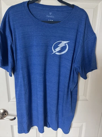Tampa Bay Lightning Shirt Fanatics Size X-Large Blue Cover