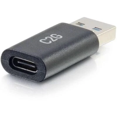 C2G 54427 USB-C Female to USB-A Male SuperSpeed 5GBps Adapter Converter Black - Image 1 of 4